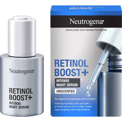 Neutrogena Retinol Boost Intense Unscented Night Ενυδατικό Serum Προσώπου με Ρετινόλη 30ml
