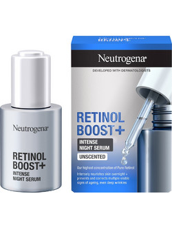 Neutrogena Retinol Boost Intense Unscented Night Ενυδατικό Serum Προσώπου με Ρετινόλη 30ml