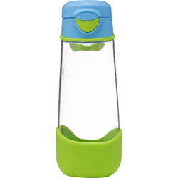 B.Box Ocean Breeze Παιδικό Μπουκάλι Ανοξείδωτο BPA Free με Καλαμάκι Μπλε Πράσινο Διαφανές 600ml