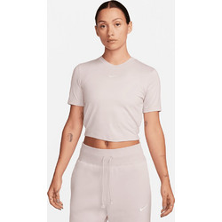 Nike Sportswear Essential Γυναικείο Αθλητικό Crop Top Nude FB2873-019