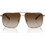 Armani Exchange AX2050S 600373 Ανδρικά Γυαλιά Ηλίου Aviator Μεταλλικά Ασημί με Καφέ Degradee Φακό