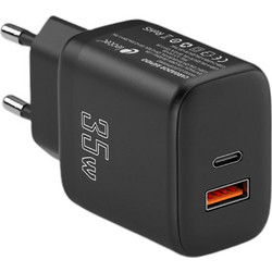 Leotec Φορτιστής χωρίς Καλώδιο με Θύρα USB-A & Θύρα USB-C 35W LECSPH35W2K White