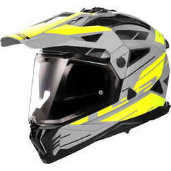 LS2 MX702 Pioneer II Namib Matt Yellow Grey Κράνος Μηχανής On / Off 1400gr