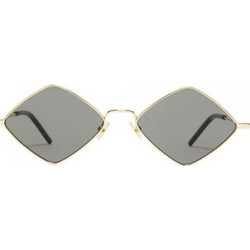 Saint Laurent SL302LIS 004 Γυναικεία Γυαλιά Ηλίου Πολυγωνικά Μεταλλικά Χρυσά με Μαύρο Polarized Φακό