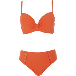 Gsecret Bikini Set με Ενίσχυση Ψηλόμεσο Πορτοκαλί FH3116-28592