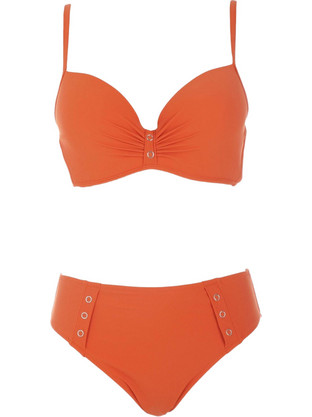 Gsecret Bikini Set με Ενίσχυση Ψηλόμεσο Πορτοκαλί FH3116-28592