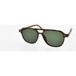 Enzo 6232 C5 Ανδρικά Γυαλιά Ηλίου Aviator Κοκάλινα Ταρταρούγα με Πράσινο Φακό