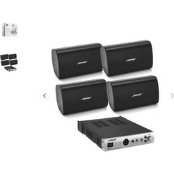 Bose 4x FreeSpace FS2SE + FreeSpace IZA 190-HZ Σετ Παθητικά Ηχεία Εξωτερικού Χώρου 80W IP55 Μαύρα