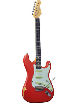 Eko Guitars S300 Relic Ηλεκτρική Κιθάρα ST Style με SSS Μαγνήτες Fiesta Red