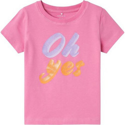 Name It Παιδικό T-Shirt Κοντομάνικο Φούξια 13226039