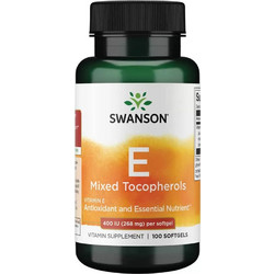 Swanson Vitamin E Mixed Tocopherols 400iu 100 Μαλακές Κάψουλες