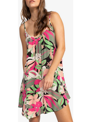 Roxy Spring Adventure Mini Καλοκαιρινό Καθημερινό Φόρεμα Πολύχρωμο ERJX603401-KVJ4