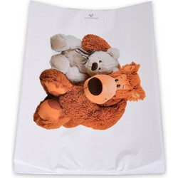 Cangaroo Plush Bears Μαλακή Αλλαξιέρα Μωρού Πλαστική 67x44cm Λευκή