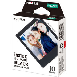 Fujifilm Color Instax Square Instant Black Frame (10 Exposures)