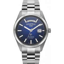 Roamer Ανδρικό Ρολόι Αυτόματο με Ασημί Μεταλλικό Μπρασελέ 981666414550