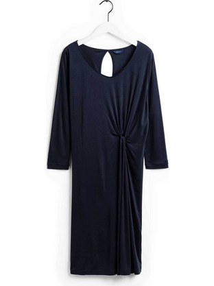 Gant Midi Βραδινό Φόρεμα Navy Μπλε 4204340
