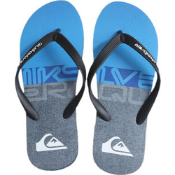 Quiksilver Molokai Wordblock Ανδρικές Σαγιονάρες Αντιολισθητικές Royal Blue Γκρι AQYL101287-XKBS