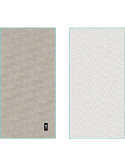 Feel & Touch Πετσέτα Θαλάσσης Microfiber Γκρι 90x180cm