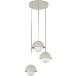 TK Lighting Bono Κρεμαστό Φωτιστικό Οροφής Τρίφωτο G9 Μπεζ 10206