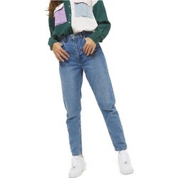 Eleven Paris Ψηλόμεσο Γυναικείο Τζιν Παντελόνι Mom Fit Εφαρμογή Μπλε 18S2JN10-J07