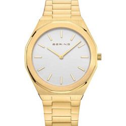 Bering Classic Ανδρικό Ρολόι με Χρυσό Μεταλλικό Μπρασελέ 19641-730