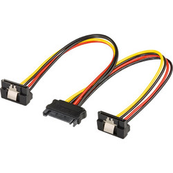 Goobay 86841 Καλώδιο Τροφοδοσίας 7-Pin SATA Female to 2 x 7-Pin SATA Male 0.2m Multicolor