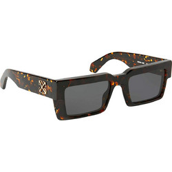 Off White OERI114 6007 Ανδρικά Γυαλιά Ηλίου Τετράγωνα Κοκάλινα Ταρταρούγα με Μαύρο Φακό