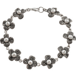 Silverline Γυναικείο Βραχιόλι από Ασήμι 925 με Πέρλα 0230198901