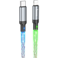 Hoco U112 LED USB-C to Lightning Cable 20W 1m Multicolor U112LED
