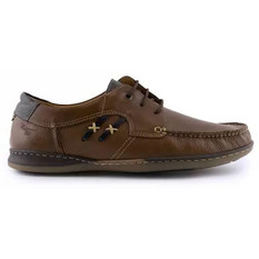 Boxer Ανδρικά Μοκασίνια Boat Shoes Δερμάτινα Καφέ 21176