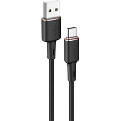 Acefast C2-04 USB-A to USB-C 1.2m Black 6974316280767