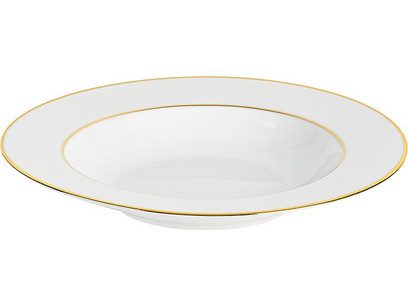 Golden Rim Πιάτο Βαθύ Πορσελάνης 23cm GOLDENRIM