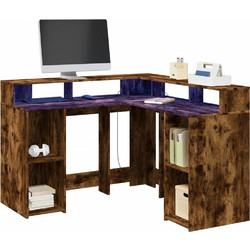vidaXL Γωνιακό Γραφείο Ξύλινο 130x130x91cm 3309451