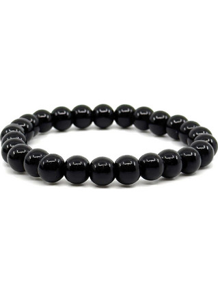 Legend Accessories Βραχιόλι με Αμέθυστο LGD-BR-2017/BLACK