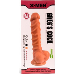 X-Men Greg's Cock Ρεαλιστικό Dildo με Βεντούζα & Όρχεις 21cm Flesh