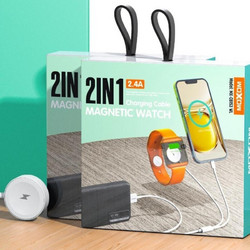 Moxom 2in1 Φορτιστής Smartwatch για Apple Watch Series 1-7
