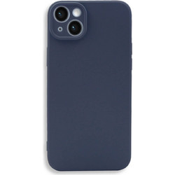 Bodycell Square Liquid Silicon Back Cover Blue (iPhone 14 Plus)
