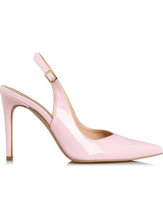 Envie Shoes Γόβες Slingback Λουστρίνι με Τακούνι Στιλέτο Ροζ E02-15153-49