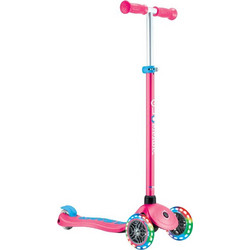 Globber Primo Plus Lights Παιδικό Πατίνι Τρίτροχο με Φωτάκια Φούξια