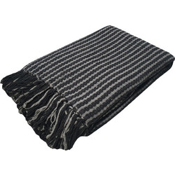 Komvos Ριχτάρι Τετραθέσιου Καναπέ 350x180 Black Light Grey