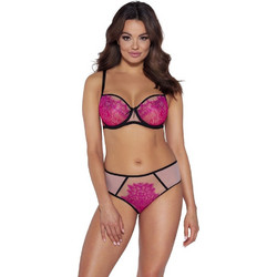 Ava Σουτιέν Balconette με Μπανέλα Φούξια 2033MAXI