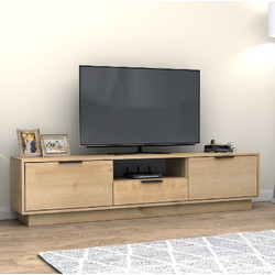 Megapap Έπιπλο Τηλεόρασης Μοριοσανίδα Οξιά Μ180xΠ35xΥ43cm Mensa GP028-0104,2