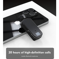 Naxius NXBTHFK-65 Ακουστικό Bluetooth In Ear Πέτου Black