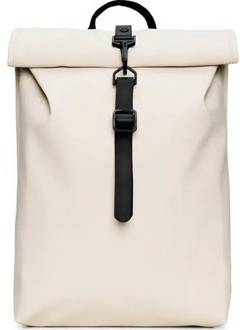 Rains Rolltop Mini W3 13330-26 Αδιάβροχο Σακίδιο Πλάτης 12.7lt Εκρού
