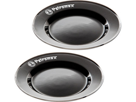 Petromax Πιάτα Ρηχά Εμαγιέ Μαύρο 26cm 2τμχ