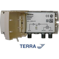 terra AS039 Ενισχυτής Σήματος Κεραίας Τηλεόρασης Γραμμής 20dB UHF