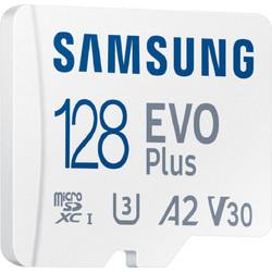 Samsung Evo Plus microSDXC 128GB Class 10 U3 V30 USH-I A2 + Adapter