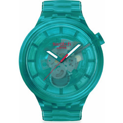 Swatch Big Bold Ανδρικό Ρολόι με Πράσινο Λουράκι SB05L101