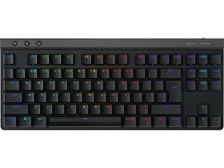 Logitech G515 Lightspeed Ασύρματο Μηχανικό Gaming Πληκτρολόγιο TenKeyLess με GL Tactile Διακόπτες RGB Black