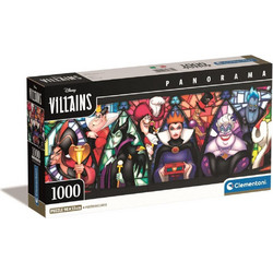 Puzzle Clementoni Panorama Disney Villains 1000 Κομμάτια